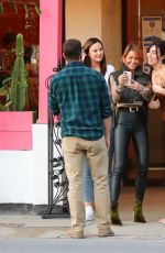 TINA LOUISE and Business Partners JAYDE NICOLE and BRITTANY LITTLETON at Her Sugar Taco Opening in Studio City 02/02/2021