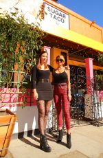 TINA LOUISE and JADE NICOLE at Their Second Sugar Taco Vegan Restaurant in Sherman Oaks 02/05/2021