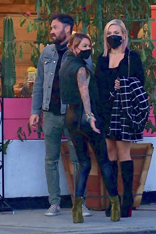 TINA LOUISE, SHARNA BURGESS and Brian Austin Green at Opening of Tina