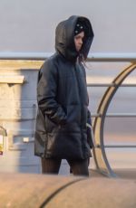 VANESSA BAUER Out for Early Morning Beach Walk in Blackpool 02/04/2021