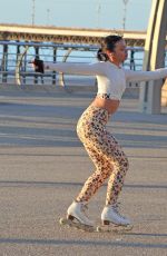 VANESSA BAUER Out Roller Skating in Manchester 02/26/2021