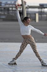 VANESSA BAUER Out Roller Skating in Manchester 02/26/2021