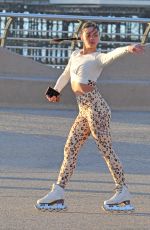 VANESSA BAUER Out Roller Skating in Manchester 02/26/2021