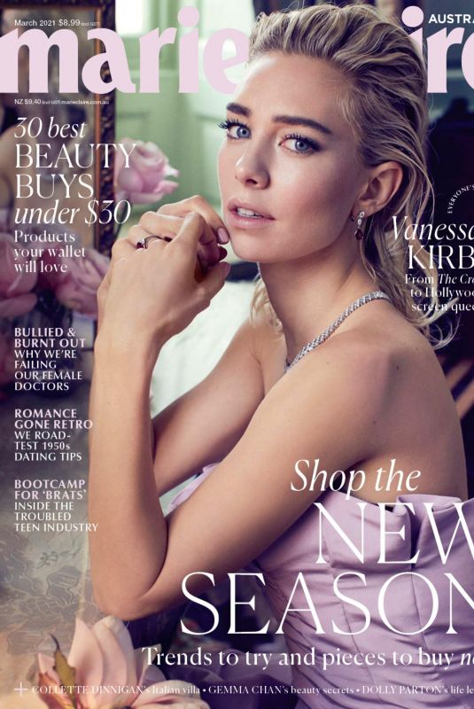 VANESSA KIRBY in Marie Claire Magazine, Australia March 2021