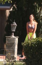 VICTORIA JUSTICE and MADISON REED Workout at a Personal Trainer