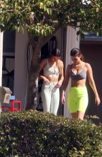VICTORIA JUSTICE and MADISON REED Workout at a Personal Trainer