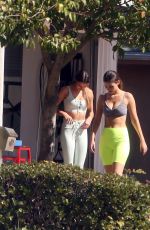 VICTORIA JUSTICE and MADISON REED Workout at a Personal Trainer