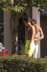 VICTORIA JUSTICE and MADISON REED Workout at a Personal Trainer