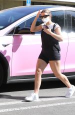 ADDISON RAE Arrives at a Gym in West Hollywood 03/29/2021