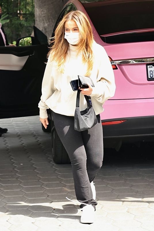ADDISON RAE Leaves Sunset Towers in West Hollywood 03/25/2021