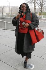 AISSA MAIGA Arrives at Europe 1 Radio in Paris 03/16/2021