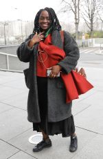 AISSA MAIGA Arrives at Europe 1 Radio in Paris 03/16/2021
