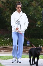 ALESSANDRA AMBROSIO and her PR Milan Blagojevic Out with Their Dogs in Santa Monica 03/18/2021