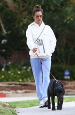 ALESSANDRA AMBROSIO and her PR Milan Blagojevic Out with Their Dogs in Santa Monica 03/18/2021