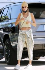 ALESSANDRA AMBROSIO at a Gas Station in Brentwood 03/18/2021