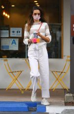 ALESSANDRA AMBROSIO at Caffe Luxxe in Brentwood 03/03/2021