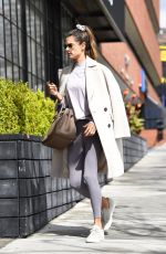 ALESSANDRA AMBROSIO Heading to Pilates Class in Los Angeles 03/10/2021