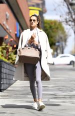 ALESSANDRA AMBROSIO Heading to Pilates Class in Los Angeles 03/10/2021
