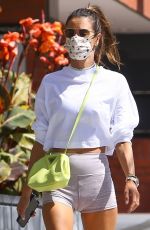 ALESSANDRA AMBROSIO in a Tight Shorts Leaves a Gym in Brentwood 03/29/2021