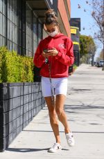 ALESSANDRA AMBROSIO Leaves Pilates Class in Brentwood 03/21/2021