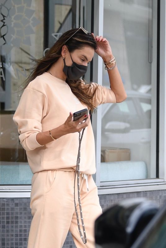 ALESSANDRA AMBROSIO Out and About in Brentwood 03/07/2021