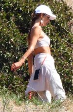 ALESSANDRA AMBROSIO Out Hiking in Los Angeles 03/04/2021