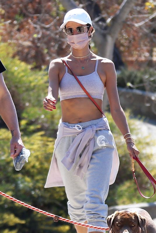 ALESSANDRA AMBROSIO Out Hiking in Los Angeles 03/04/2021