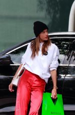 ALESSANDRA AMBROSIO Out Shopping at Melrose Place in West Hollywood 03/25/2021