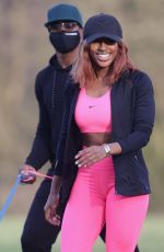 ALEXANDRA BURKE Workout at a Park in London 03/10/2021