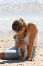ALEXIS REN Out with Her Dog at a Beach in Malibu 03/01/2021