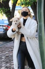 ALEXIS REN Out with Her Dog in West Hollywood 03/11/2021