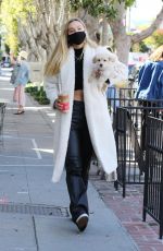 ALEXIS REN Out with Her Dog in West Hollywood 03/11/2021