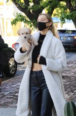 ALEXIS REN Out with Her Dog in West Hollywood 03/11/2021