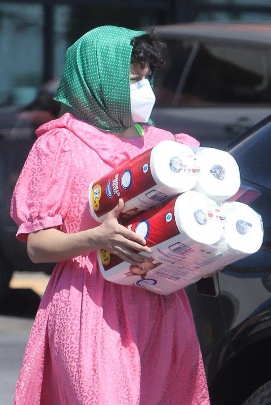 ALIA SHAWKAT Leaves a Pharmacy in Los Angeles 03/08/2021