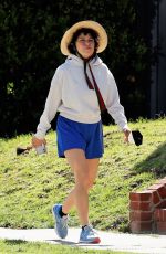 ALIA SHAWKAT Out Hiking in Los Feliz 03/18/2021