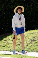 ALIA SHAWKAT Out Hiking in Los Feliz 03/18/2021