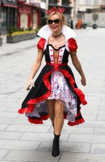 AMANDA HOLDEN Dressed as Queen of Hearts in London 03/04/2021