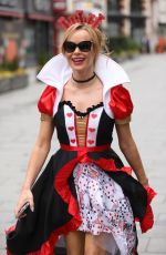 AMANDA HOLDEN Dressed as Queen of Hearts in London 03/04/2021