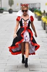 AMANDA HOLDEN Dressed as Queen of Hearts in London 03/04/2021