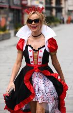 AMANDA HOLDEN Dressed as Queen of Hearts in London 03/04/2021