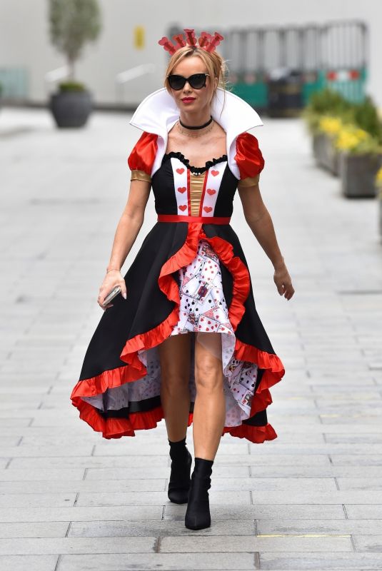 AMANDA HOLDEN Dressed as Queen of Hearts in London 03/04/2021