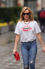 AMANDA HOLDEN Leaves Global Studios in London 03/12/2021