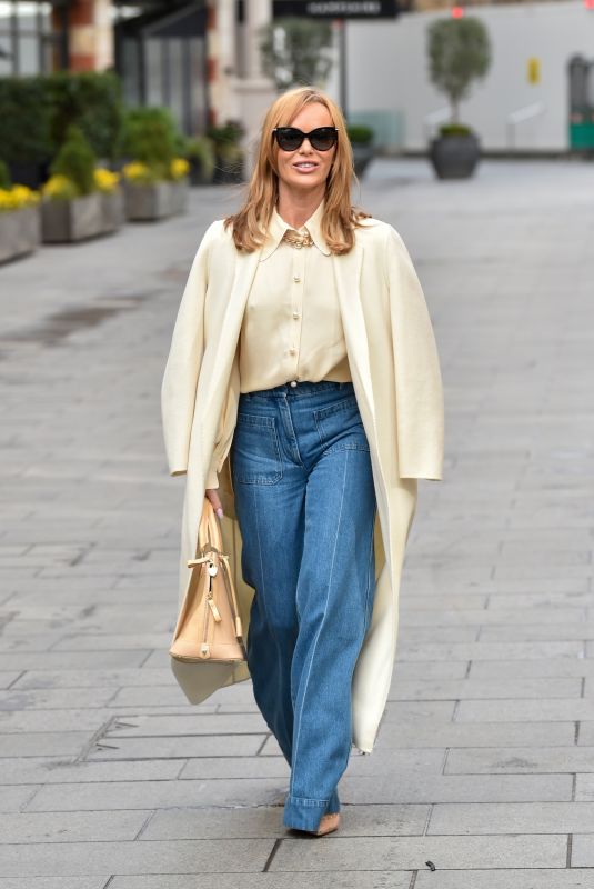 AMANDA HOLDEN Leaves Global Studios in London 03/16/2021