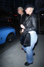 AMBER ROSE and Alexander Edwards Out for Dinner in West Hollywood 03/16/2021