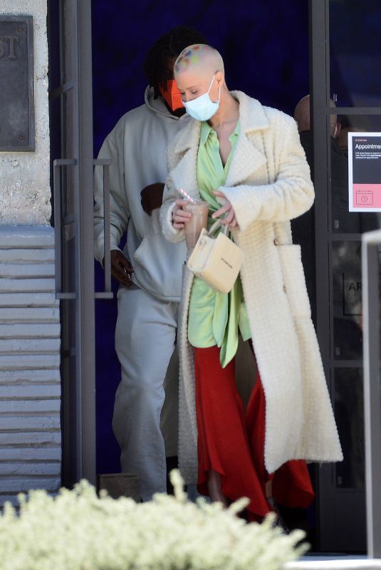 AMBER ROSE Leaves UTA Artist Space in Beverly Hills 03/14/2021