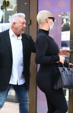 AMBER ROSE Shopping at Peter Marco Luxury Jewelry in Beverly Hills 03/04/2021