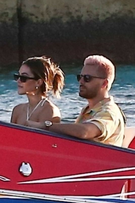 AMELIA HAMLIN and Scott Disick at a Boat in Miami Bay 03/01/2021