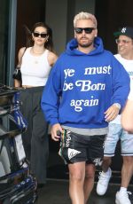 AMELIA HAMLIN and Scott Disick Leaves Their Hotel in Miami 03/03/2021