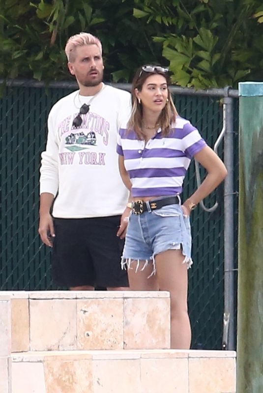 AMELIA HAMLIN and Scott Disick Out in Miami 03/02/2021