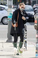 AMY ADAMS Out wtih Her Dogs in Los Angeles 03/10/2021